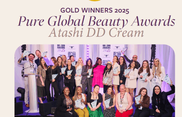 Gold for Atashi at the Pure Beauty Global Awards in London!